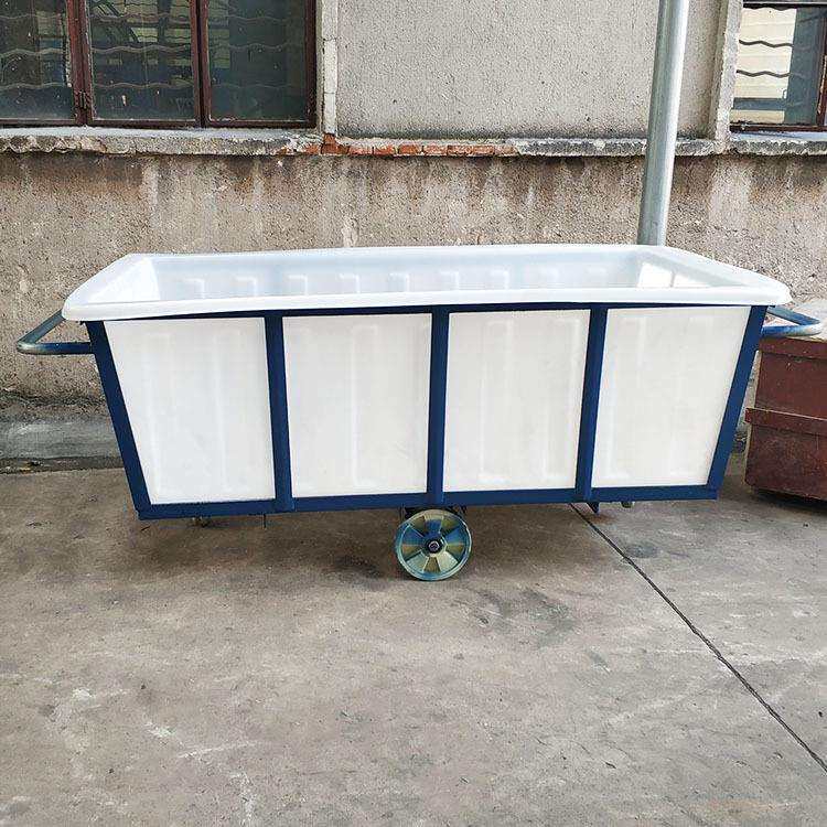1200L塑料方箱 1500L推布车内胆 印染厂周转方桶 1800L布草车