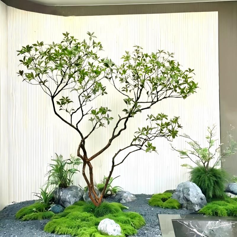 高端马醉木天井造景橱窗植物室内仿真绿植装饰树大型假树简约景观 - 实物图