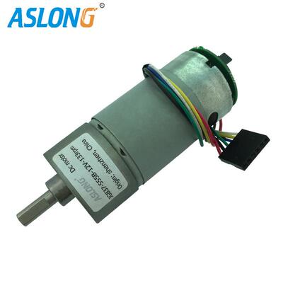 JGB37-555B霍尔编码器直流减速电机电压12V转速640rpm400rpm200