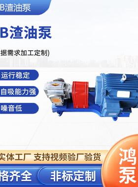 增压燃油硬齿面电动渣油泵齿轮输送焦油泵可调式高压泵润滑渣油泵