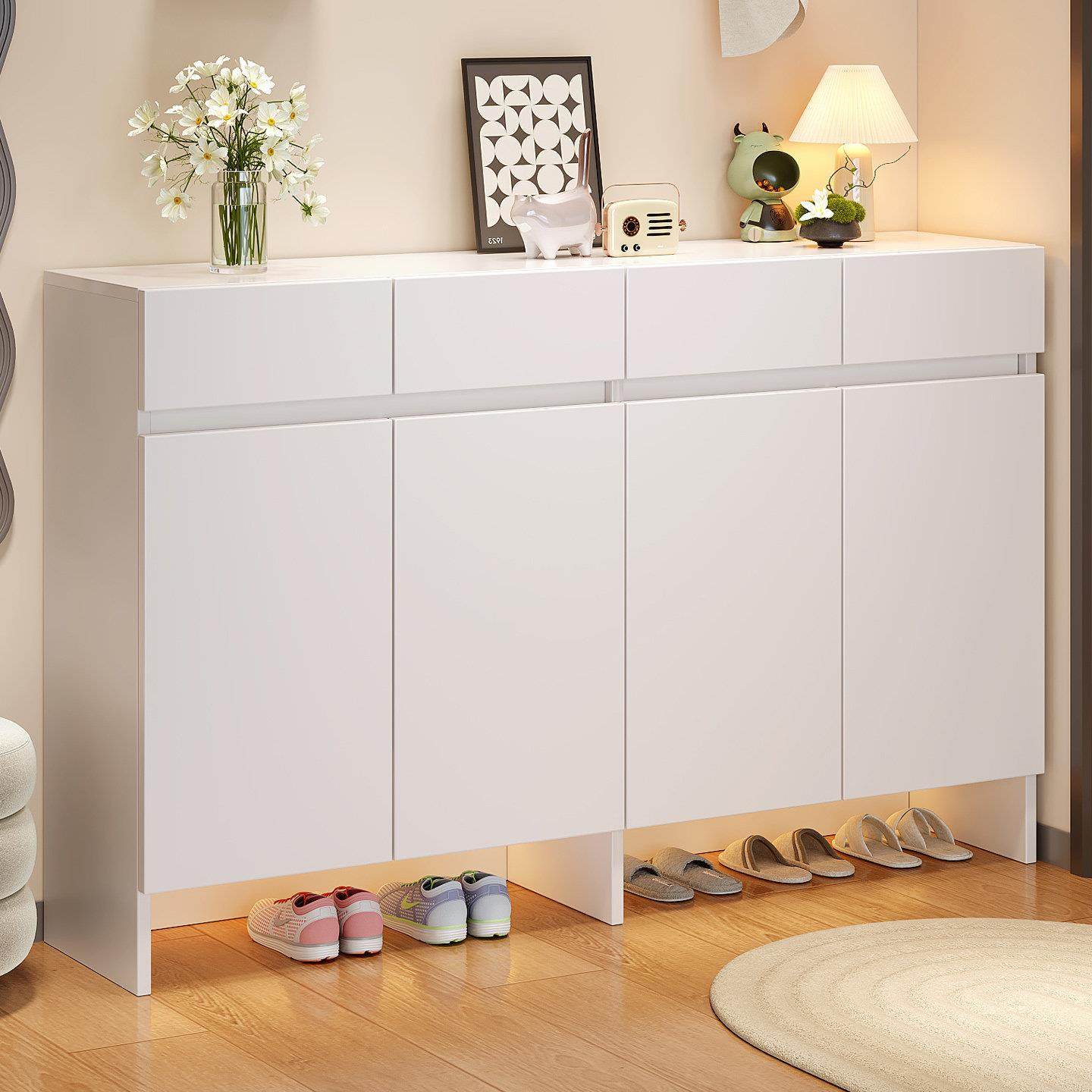 全实木鞋柜家用门口走廊入户收纳柜室内带抽屉一体落地靠墙玄关柜,住宅家具,鞋柜,淘宝优惠券,粉丝福利购,淘宝优惠卷