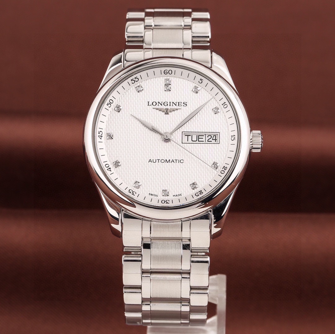 [9.8新]浪琴名匠双历手表男款自动机械钻刻男表L2.755.4.77.6