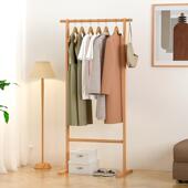 店展示架 山毛榉服装 小公 简约现代卧室衣架 采购产品实木衣架