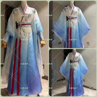 山海赴成毅蓝红秋水萧沉舟李肖明同款古装汉服侠客剑客武侠演出服