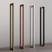 加厚金拉丝不锈钢玻璃门拉手轻奢黑金大门把手酒店玫瑰金大把手