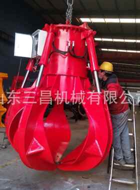 多瓣梅花抓液压抓斗5瓣抓钢机行车夹废料抓垃圾莲花抓行车抓