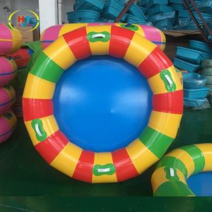 厂家直供水上乐园专用充气皮筏充气6人皮筏多人皮筏圆形皮筏子