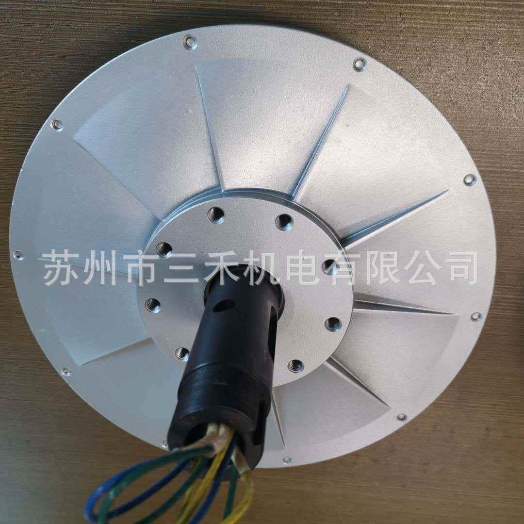 1000w无铁心盘式 风力发电机 水力 永磁 三相交流 小型家用