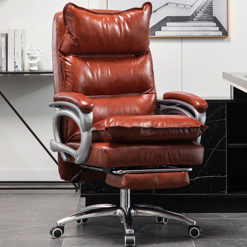 老板椅可躺商务轻奢办公沙发椅按摩大班椅久坐家用电脑椅