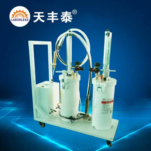 2600ml硅胶打胶机天丰泰厂家双桶切换点胶压力桶点胶自动打胶设备