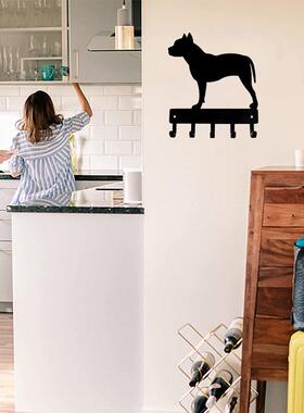 铁艺铁制工艺品金属制品狗钥匙架6 英寸/宽9 英寸宽跨境电商爆款