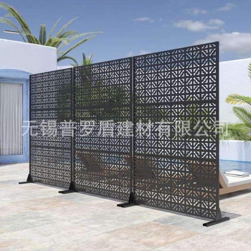 不锈钢镀锌板镂空门板雕刻屏风隔断厂家直发钢板切割欧式围墙护栏