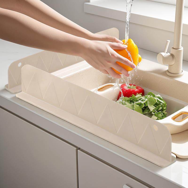 水槽挡水板厨房水槽洗碗池洗手盆防溅水挡板隔板矽胶挡水条防雨,厨房/烹饪用具,其它,淘宝优惠券,粉丝福利购,淘宝优惠卷