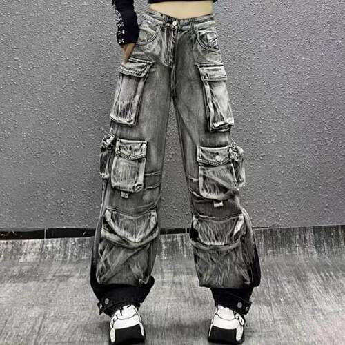 Mahesh Blue Baggy Cargo Jean