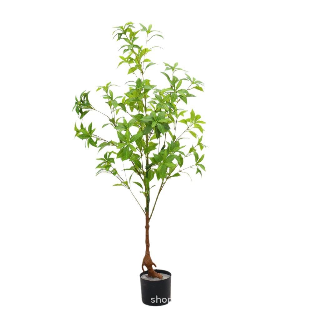 外贸款仿真植物马醉木轻奢假绿植造景仿生装饰摆件室内盆栽假树
