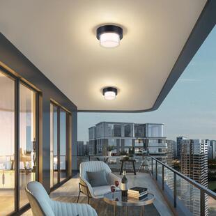 台灯顶入户门厅灯294门口屋檐灯方形小尺寸阳防廊蚊虫户外走过道