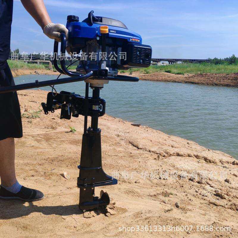 防汛应急冲锋舟推进器船外机15HP发动机橡皮艇皮划艇挂浆机