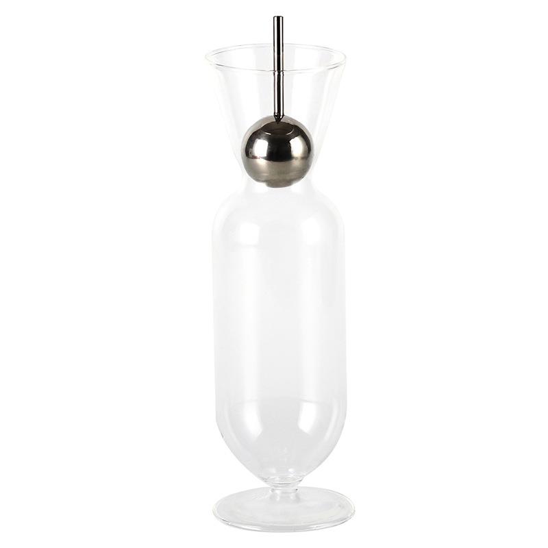 现代艺术酒壶抽象创意玻璃装饰酒瓶酒具摆件样板房酒店售楼处饰品
