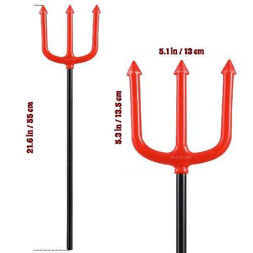 Costume Pitchfork Kids Decor Halloween Props Farmers Adults