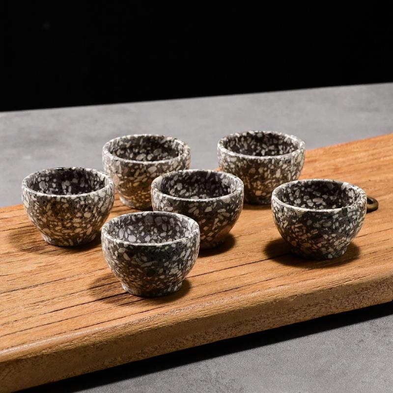 茶壶茶杯茶盘茶桌茶艺麦饭石茶具套装家用高档乔迁送礼商务礼品