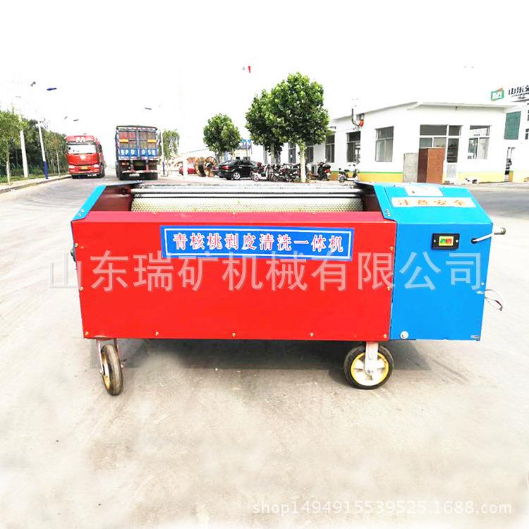 一薄皮桃核机机皮多打无品牌/青皮核桃去水洗核桃机