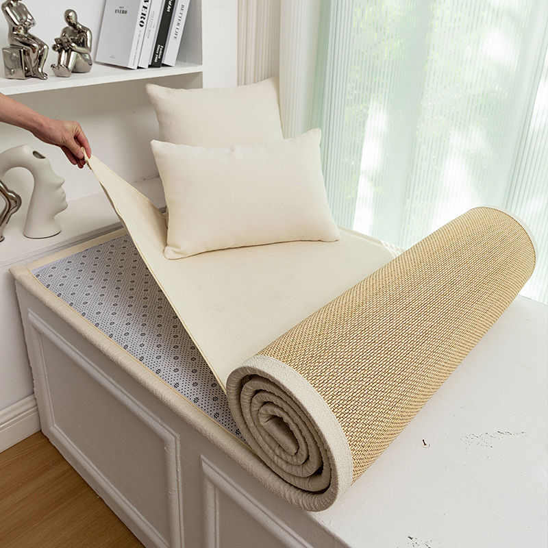 泰迪绒双面飘窗垫窗台垫2024新款卧室阳台榻榻米垫子四季通用