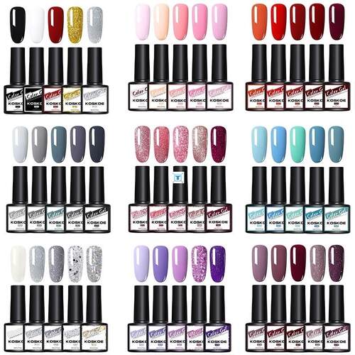 Nail Polish Gel Set Nails Hybrid Gel Vernis Semi 指甲油凝胶