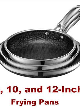 Frying Pans Pan Hybrid Honeycomb Nonstick Stainless Steel