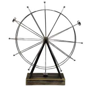 自动旋转超大号铁艺金属摩天轮旋转永动仪摆件创意家居装饰工艺品