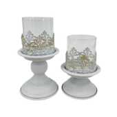 托烛台艺容器晚餐杯铁道具蜡烛复古香薰蜡烛台烛光拍摄蜡烛