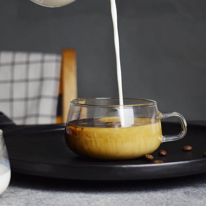 玻璃杯带把水杯小茶杯子咖啡杯茶杯单杯高硼硅