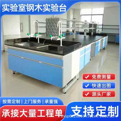 实台验台木学校理化操钢实验台全钢理化SYT-998板中央台pp水槽台