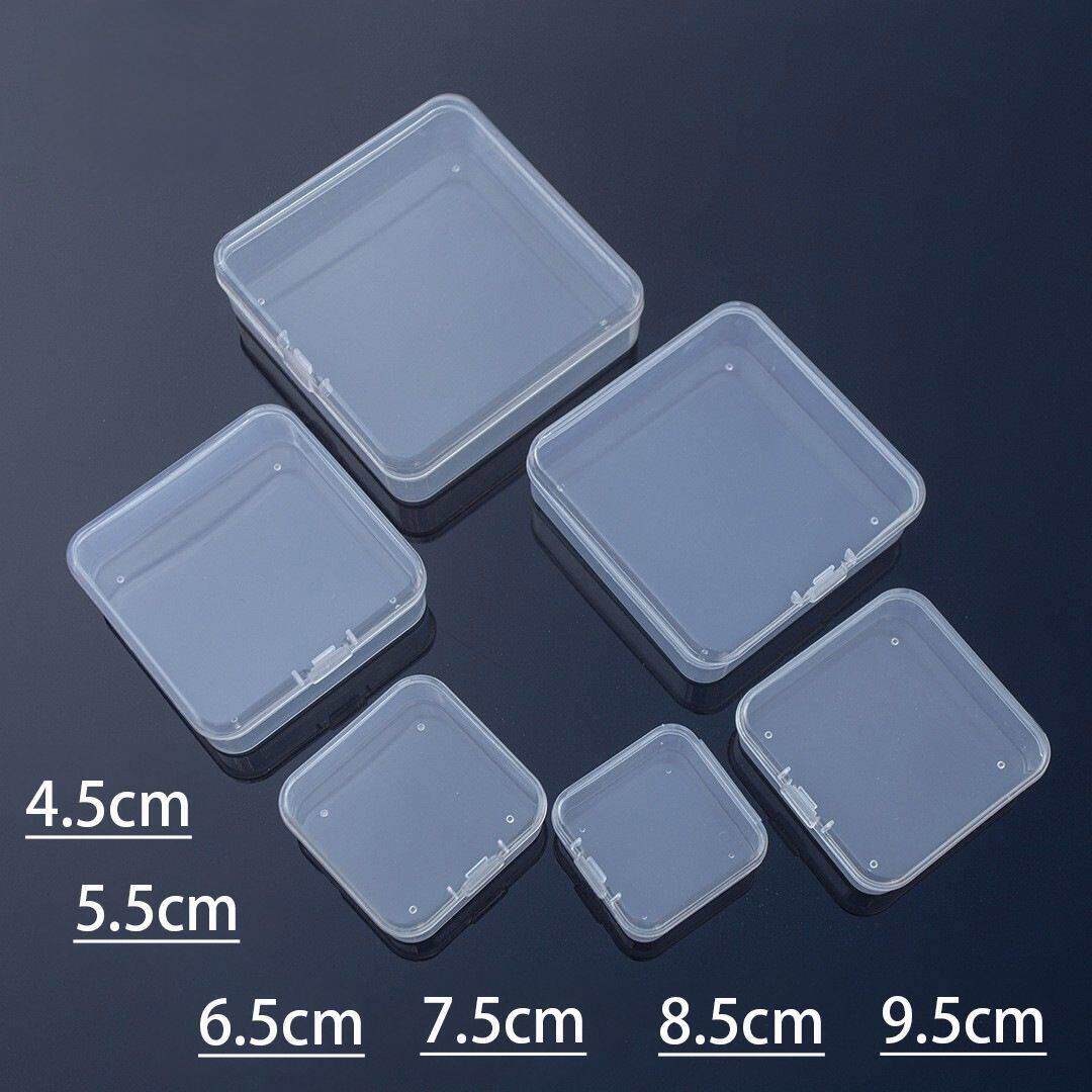 4cm6cm正方形pp塑料盒子半透明首饰文具收纳包装盒小物盒零件盒