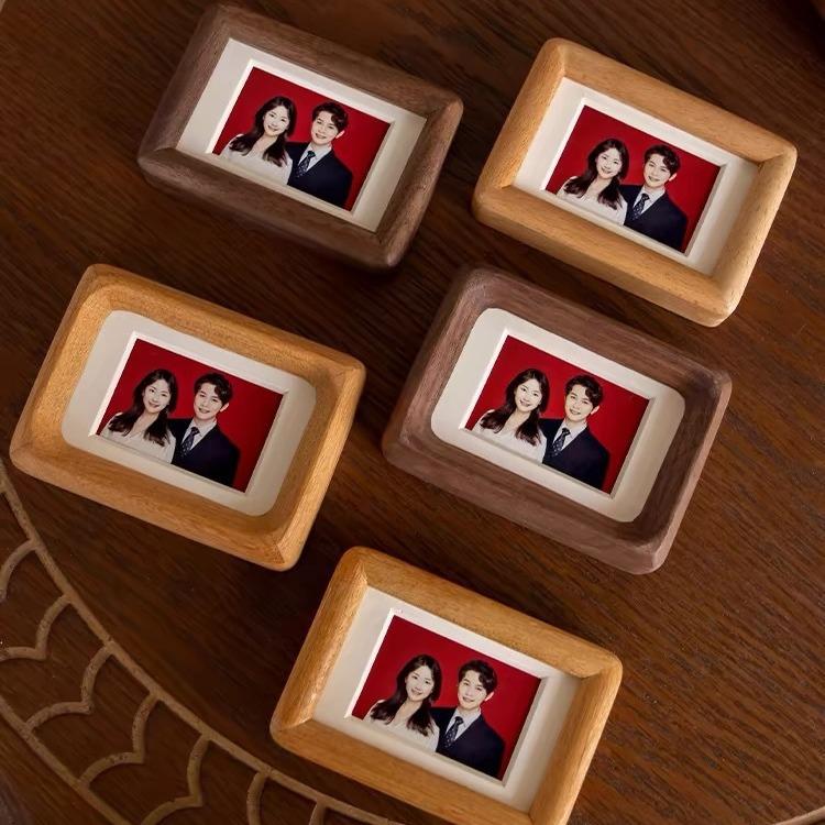 拍立得diy木小相框DIY亲子装饰画