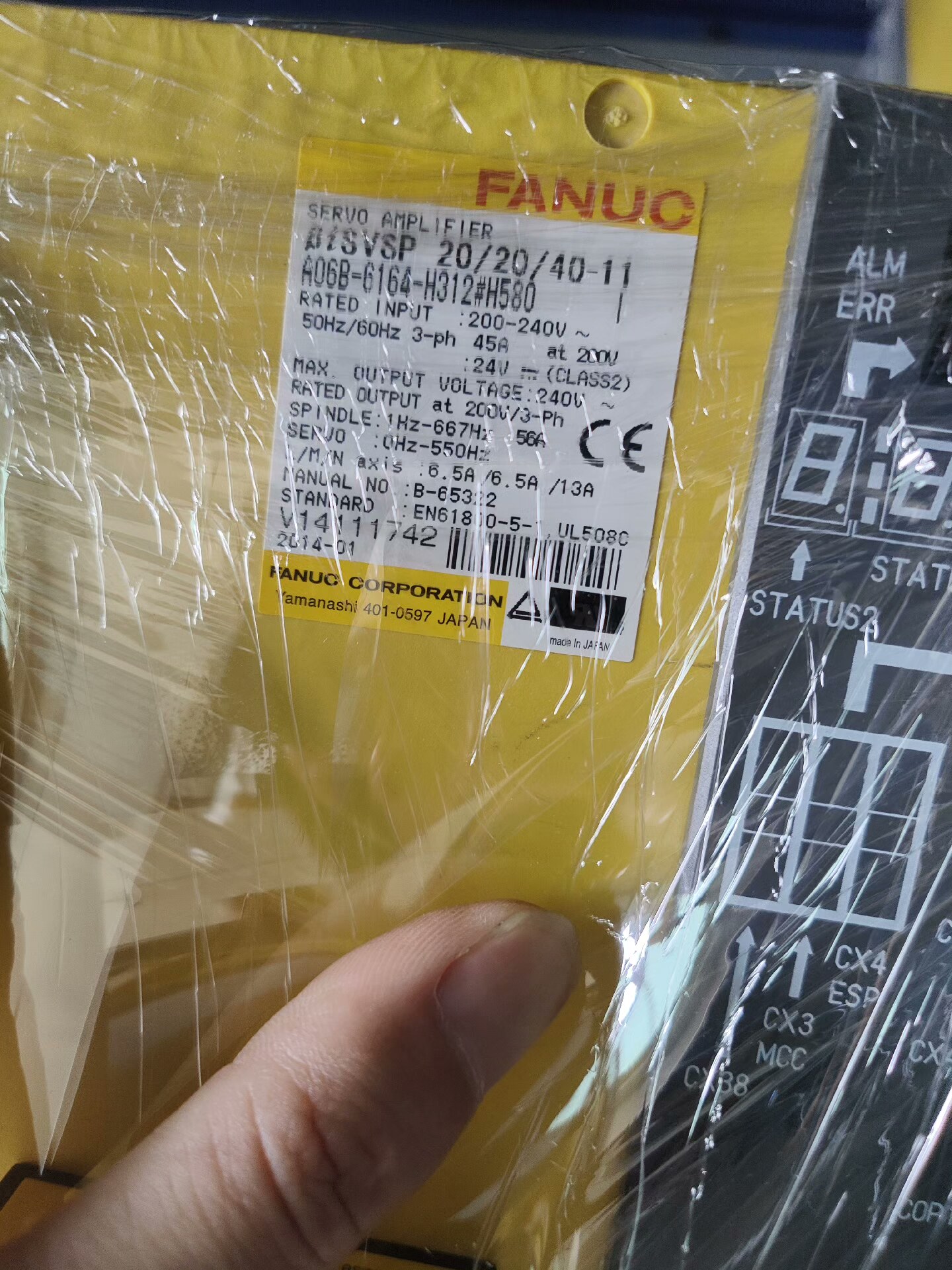 发那科五轴一体驱动器A06B-6164-H312#580,成