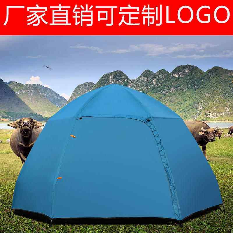 全5自动多双层3 -人六人角帐篷户外露营SHXC-ZPL野营防雨速开帐篷