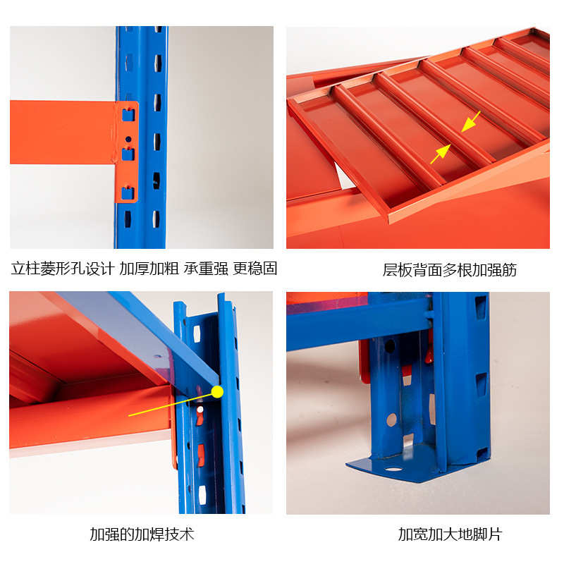 成都超市仓库货架仓储展示架重型多层储物架置物架重型货架铁架子