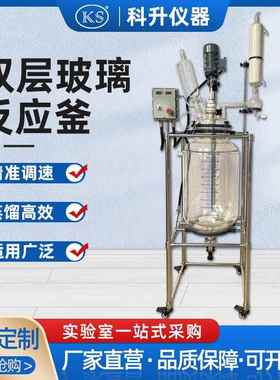 防爆双层防爆型反应釜YEX-100L实验室真空搅拌反应器夹套反应釜