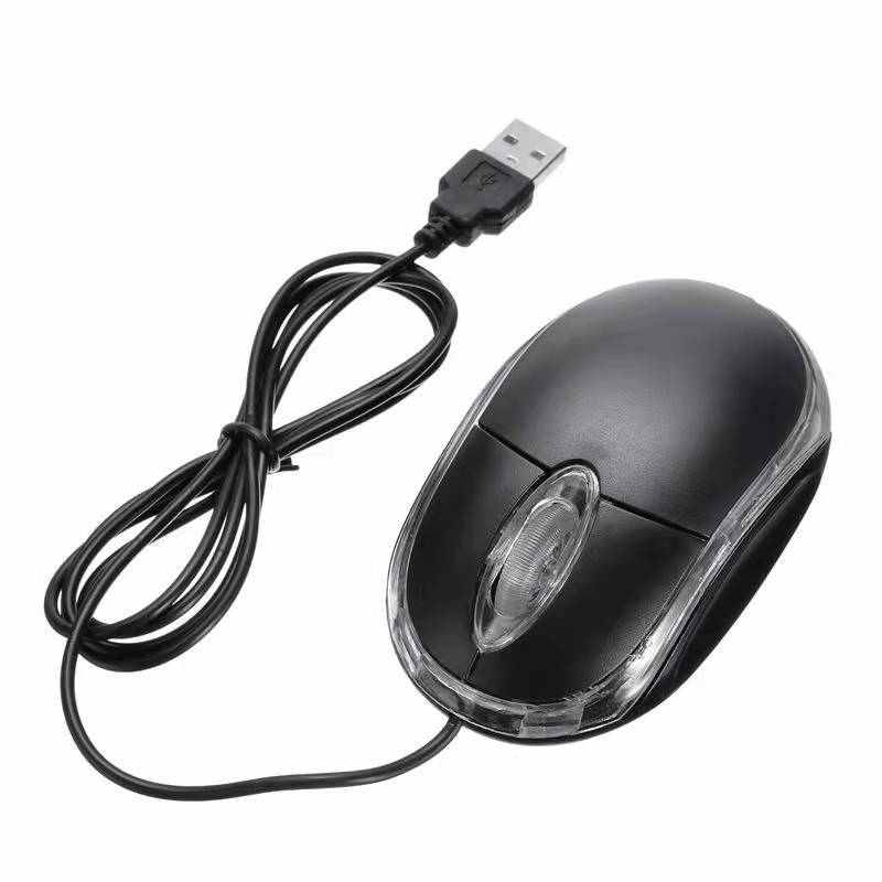 Mini Optical Wired Mouse USB LED Ergonomic Design Mice for P