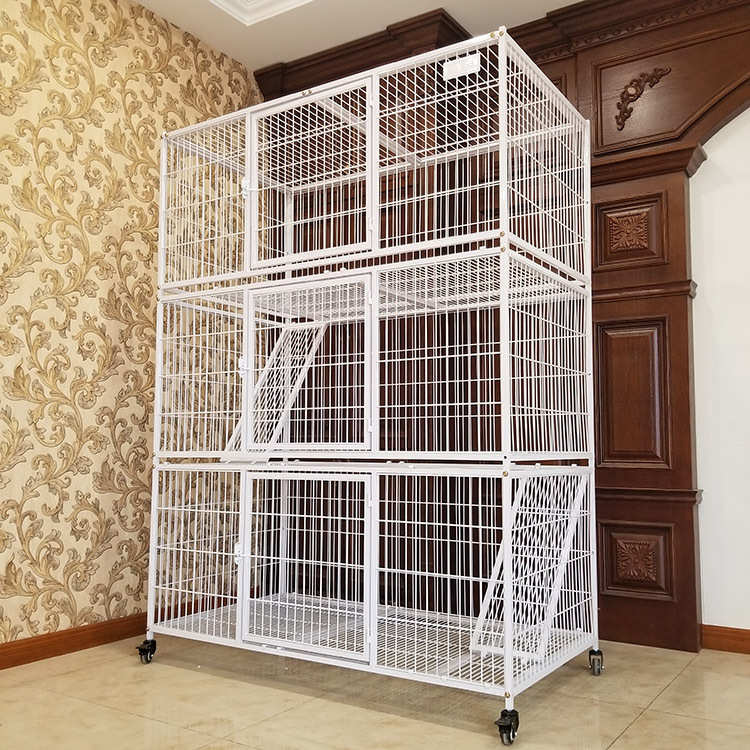 獒运笼具1.3米三层猫笼130cm猫别墅繁育繁殖寄养猫舍宠物店不包邮