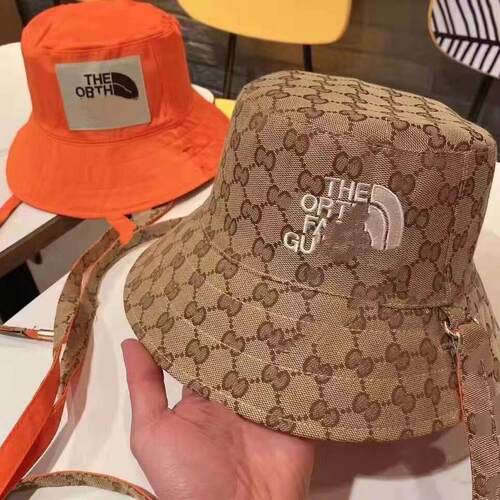 Embroidery G letters double-sided band fisherman hat women