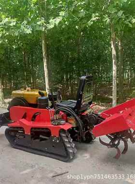 用微型农座驾式旋耕机棚力蔬菜小型柴油VDU旋地机35马乘坐式微耕