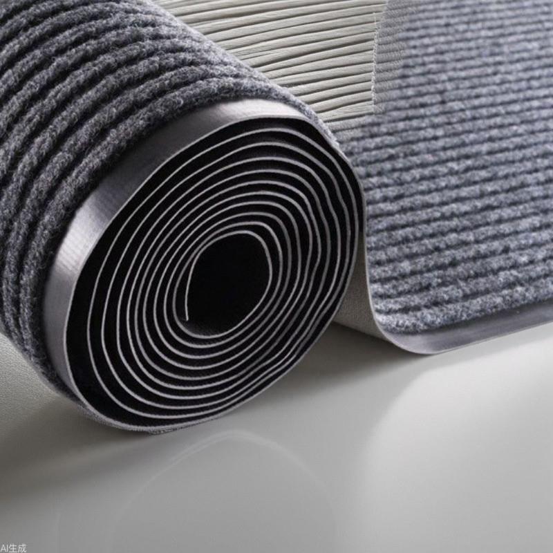 双条纹地毯门口走廊过道PVC进门垫入户除尘地毯酒店防滑吸水地垫