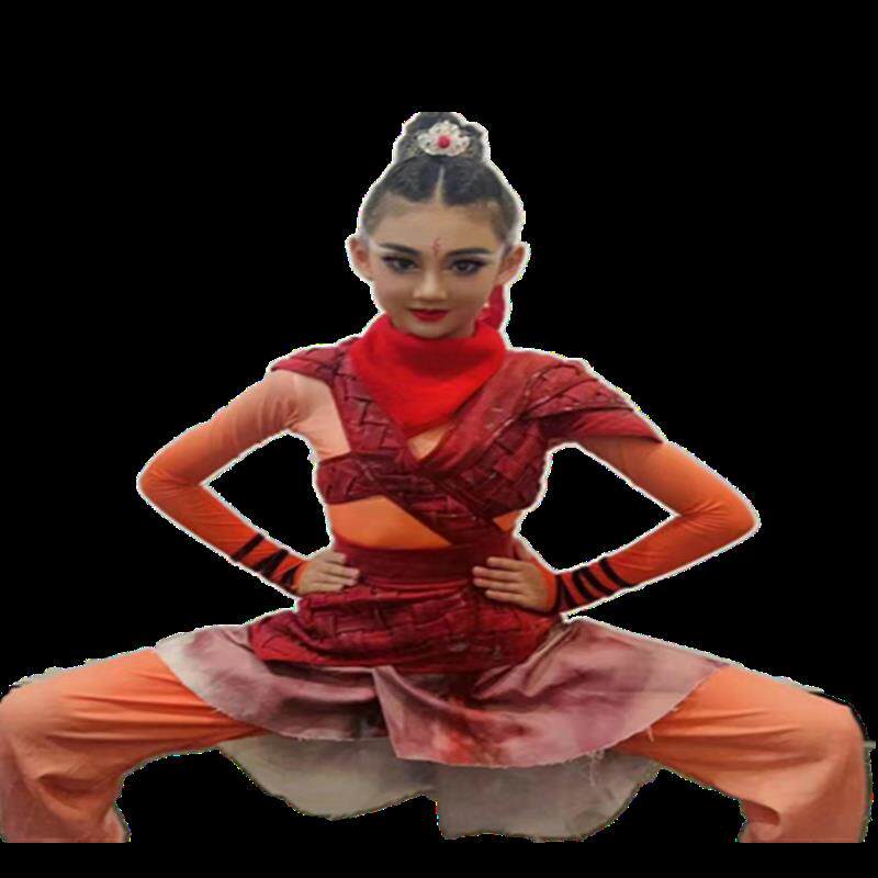 新款再现花木兰兵儿风童演出第十二届小荷采服舞蹈服装古装汉服士