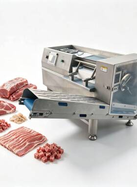 输送带式三维切丁机 可适用于鲜肉，微冻肉切丁