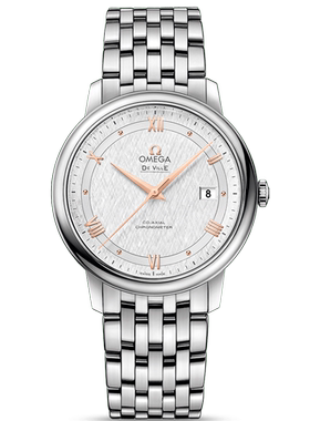 [9.8新]欧米茄碟飞系列精钢自动机械手表男表424.10.40.20.02.004