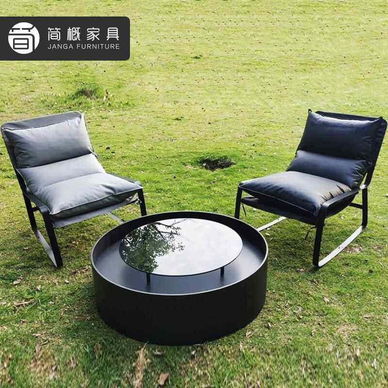 休闲属别墅沙发躺椅庭院酒店民宿家481轻具懒奢阳台人躺椅金沙发,住宅家具,户外沙发,淘宝优惠券,粉丝福利购,淘宝优惠卷