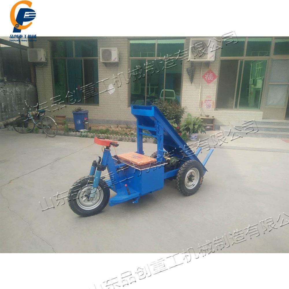三轮电动拉砖车 工地用手摇自卸运输车 骑行式窑厂干坯拉砖车