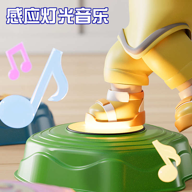 感统训练器材儿童平衡训练踩踏石音乐过河石亲子室内运动游戏道具