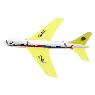 手掷黄鹂飞机航模手抛拼装泡沫模型直线距离飞北比赛滑翔机中小学